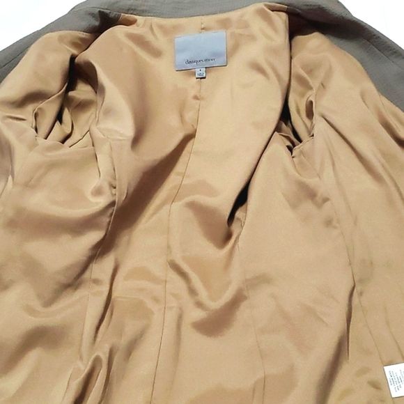 Classiques Entier Dark Taupe Long Sleeve Textured Virgin Wool Blend Suit Jacket - Picture 10 of 12